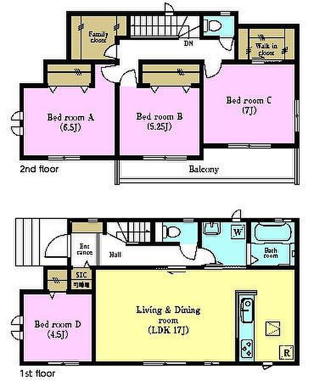 4LDKの魅力的な間取り!LDKはゆったりとした空間で、ご家族との団らん時間が、より一層充実したものになりますね家族との仲が深まり、自然と笑顔が増えそうです!