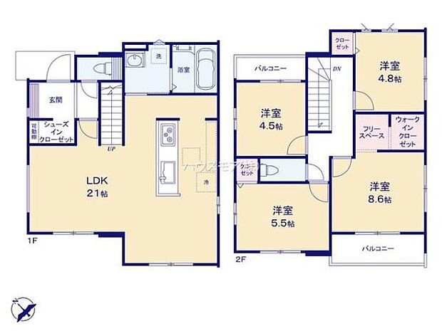 4LDKの魅力的な間取り！LDKはゆったりとした空間で、ご家族との団らん時間が、より一層充実したものになりますね家族との仲が深まり、自然と笑顔が増えそうです！【限定販売会開催中】