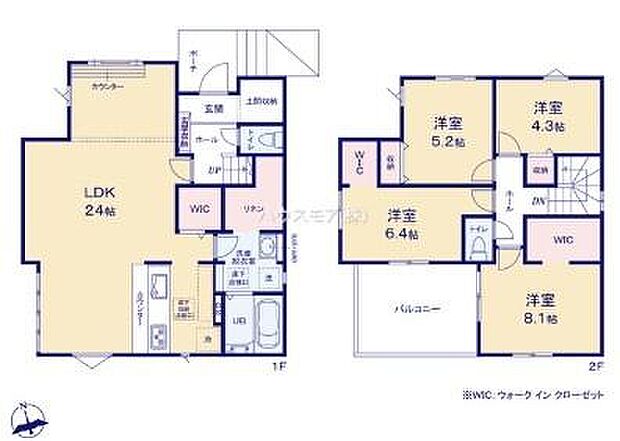 4LDKの魅力的な間取り!LDKはゆったりとした空間で、ご家族との団らん時間が、より一層充実したものになりますね家族との仲が深まり、自然と笑顔が増えそうです!