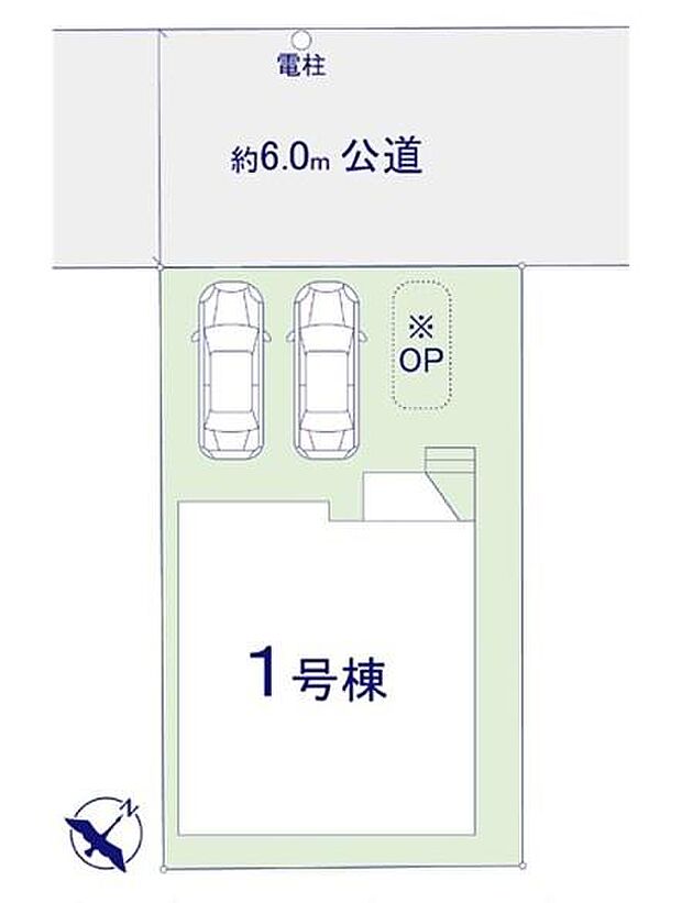 カースペースは3台付き!セカンドカー持ちの方や急な来客時にも安心ですね。