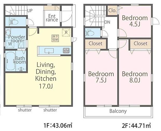 3LDKの魅力的な間取り!LDKはゆったりとした空間で、ご家族との団らん時間が、より一層充実したものになりますね家族との仲が深まり、自然と笑顔が増えそうです!