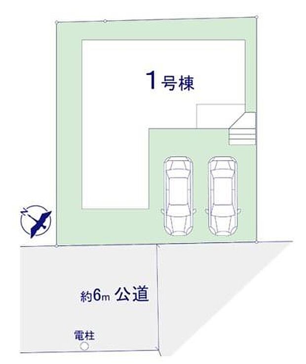 カースペースは2台付き!セカンドカー持ちの方や急な来客時にも安心ですね。