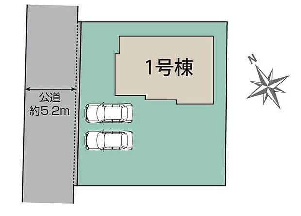 カースペースは2台付き!セカンドカー持ちの方や急な来客時にも安心ですね。