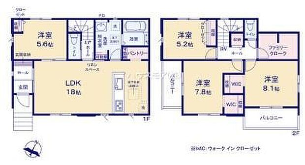 4LDKの魅力的な間取り！LDKはゆったりとした空間で、ご家族との団らん時間が、より一層充実したものになりますね家族との仲が深まり、自然と笑顔が増えそうです！