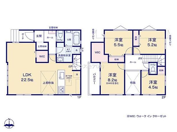 4LDKの魅力的な間取り!LDKはゆったりとした空間で、ご家族との団らん時間が、より一層充実したものになりますね家族との仲が深まり、自然と笑顔が増えそうです!