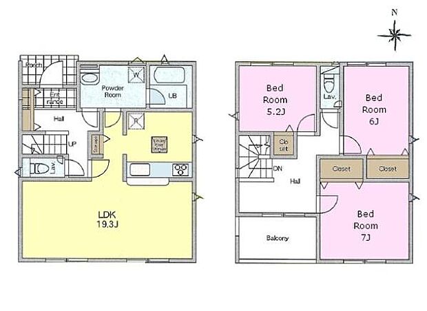 3LDKの魅力的な間取り！LDKはゆったりとした空間で、ご家族との団らん時間が、より一層充実したものになりますね。家族との仲が深まり、自然と笑顔が増えます！
