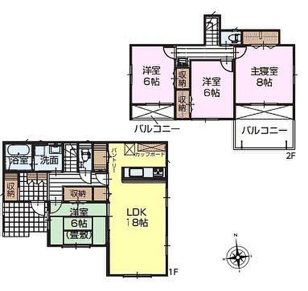 4LDKの魅力的な間取り！LDKはゆったりとした空間で、ご家族との団らん時間が、より一層充実したものになりますね！家族との仲が深まり、自然と笑顔が増えそうです！