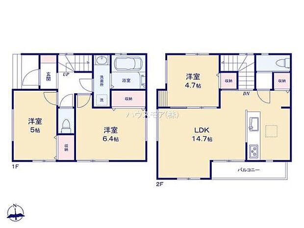 3LDKの魅力的な間取り！LDKはゆったりとした空間で、ご家族との団らん時間が、より一層充実したものになりますね家族との仲が深まり、自然と笑顔が増えそうです！