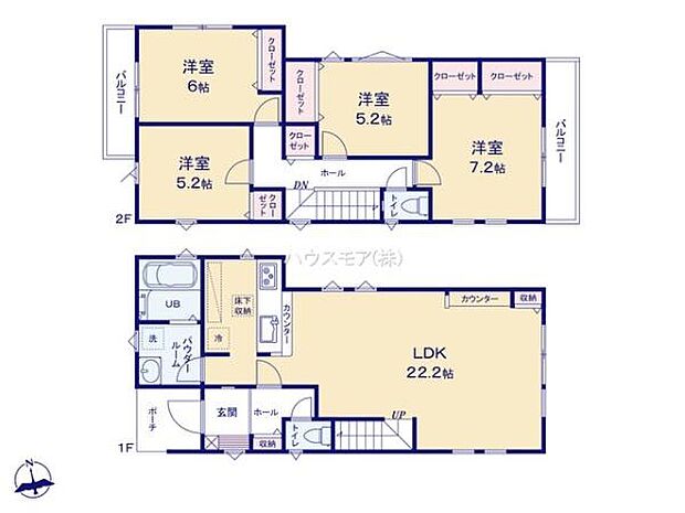 4LDKの魅力的な間取り!LDKはゆったりとした空間で、ご家族との団らん時間が、より一層充実したものになりますね家族との仲が深まり、自然と笑顔が増えそうです!