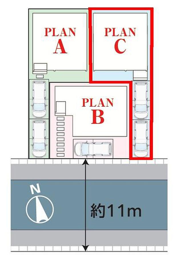 カースペースは2台付き!セカンドカー持ちの方や急な来客時にも安心ですね。物件探しのご条件・ご要望などありましたら、何なりと弊社スタッフまでお申し付けください!