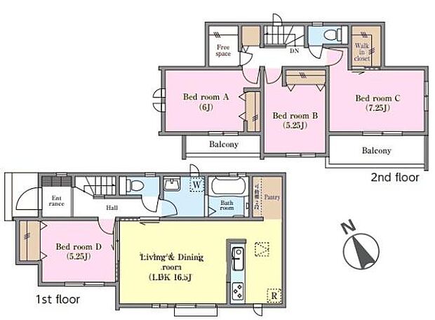 4LDKの魅力的な間取り!LDKはゆったりとした空間で、ご家族との団らん時間が、より一層充実したものになりますね家族との仲が深まり、自然と笑顔が増えそうです!
