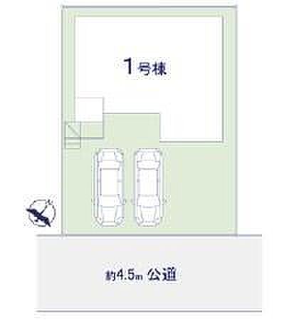 カースペースは2台付き!セカンドカー持ちの方や急な来客時にも安心ですね。