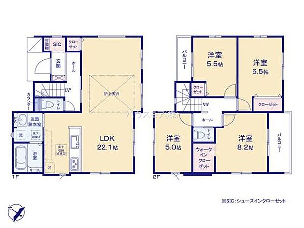 4LDKの魅力的な間取り！LDKはゆったりとした空間で、ご家族との団らん時間が、より一層充実したものになりますね！家族との仲が深まり、自然と笑顔が増えそうです！