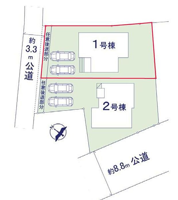 カースペースは2台付き！セカンドカー持ちの方や急な来客時にも安心ですね。物件探しのご条件・ご要望などありましたら、何なりと弊社スタッフまでお申し付けください！