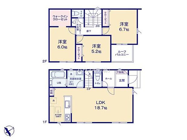 3LDKの魅力的な間取り！LDKはゆったりとした空間で、ご家族との団らん時間が、より一層充実したものになりますね！家族との仲が深まり、自然と笑顔が増えそうです！【現地販売会開催中】