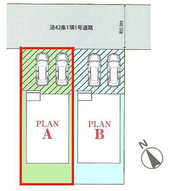 カースペースは2台付き！セカンドカー持ちの方や急な来客時にも安心ですね。物件探しのご条件・ご要望などありましたら、何なりと弊社スタッフまでお申し付けください！【現地販売会開催中】