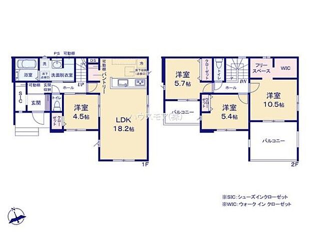 4LDKの魅力的な間取り！LDKはゆったりとした空間で、ご家族との団らん時間が、より一層充実したものになりますね。家族との仲が深まり、自然と笑顔が増えます！