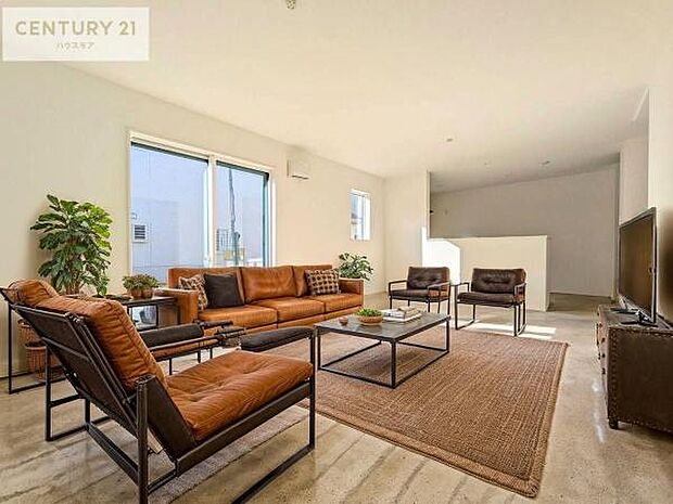 家具はCGパースです。大切な家族が集まるからこそLDKにはこだわりたい。子供たちが元気に笑いながら走り回っている姿を見た時が「広い家にして良かった」と思う瞬間です。【限定販売会開催中】