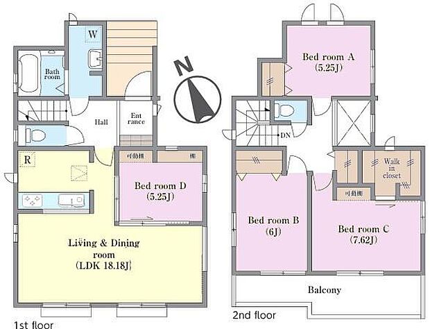 4LDKの魅力的な間取り!LDKはゆったりとした空間で、ご家族との団らん時間が、より一層充実したものになりますね家族との仲が深まり、自然と笑顔が増えそうです!