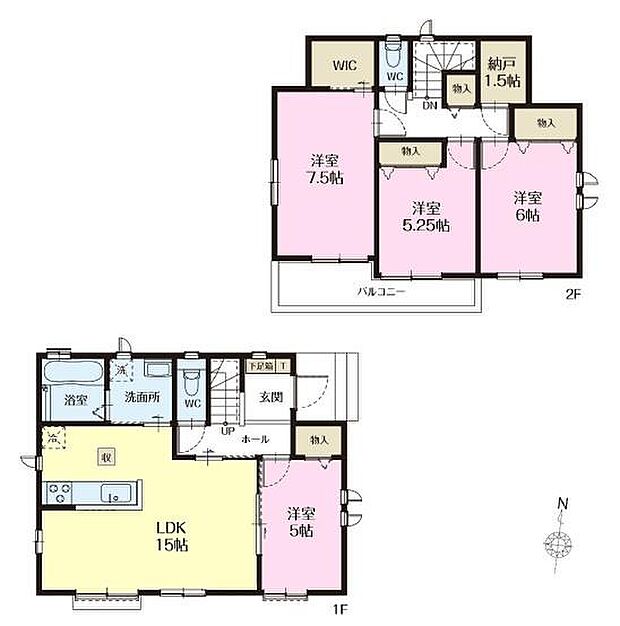 4SLDKの魅力的な間取り!LDKはゆったりとした空間で、ご家族との団らん時間が、より一層充実したものになりますね!家族との仲が深まり、自然と笑顔が増えそうです!