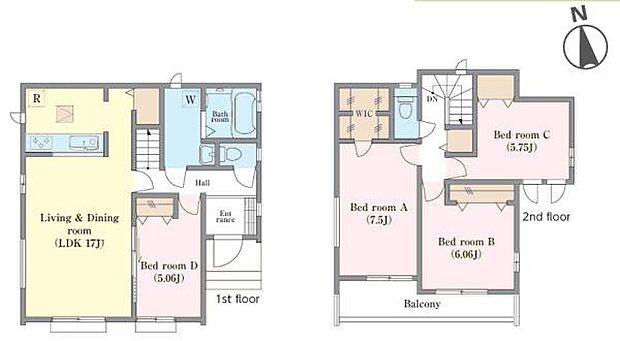 4LDKの魅力的な間取り!LDKはゆったりとした空間で、ご家族との団らん時間が、より一層充実したものになりますね!家族との仲が深まり、自然と笑顔が増えそうです!