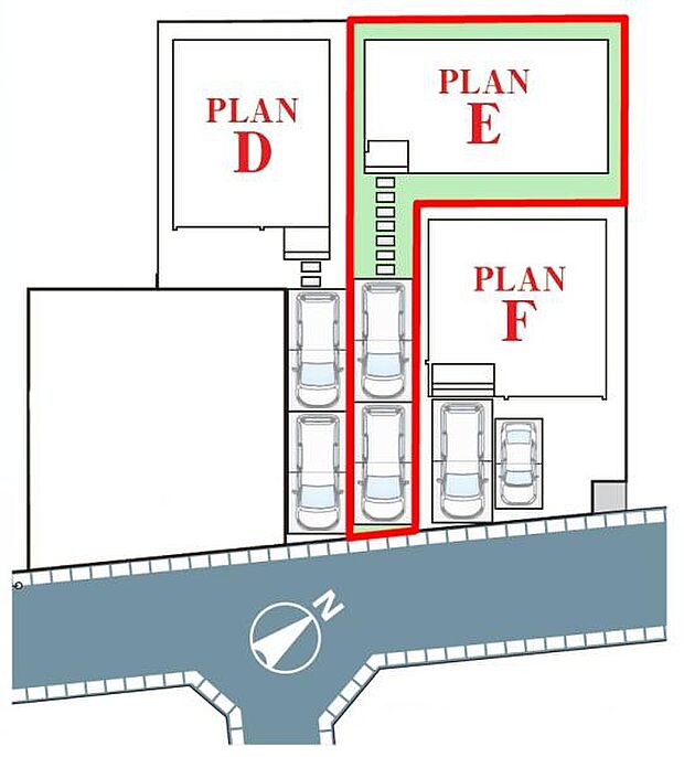 カースペースは3台付き!セカンドカー持ちの方や急な来客時にも安心ですね。物件探しのご条件・ご要望などありましたら、何なりとスタッフまでお申し付けください!