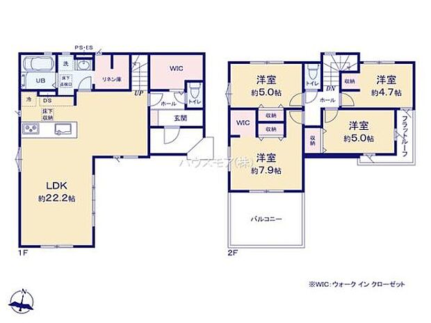 4LDKの魅力的な間取り！LDKはゆったりとした空間で、ご家族との団らん時間が、より一層充実したものになりますね。家族との仲が深まり、自然と笑顔が増えます！