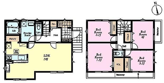 4LDKの魅力的な間取り！LDKはゆったりとした空間で、ご家族との団らん時間が、より一層充実したものになりますね！家族との仲が深まり、自然と笑顔が増えそうです！