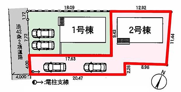 カースペースは2台付き！セカンドカー持ちの方や急な来客時にも安心ですね。物件探しのご条件・ご要望などありましたら、何なりとスタッフまでお申し付けください！