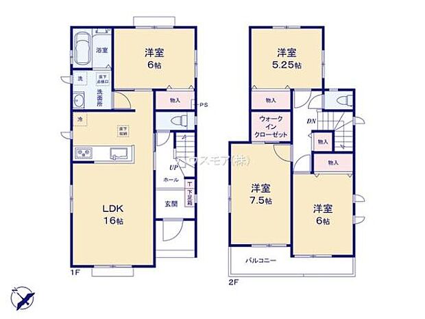 4LDKの魅力的な間取り！LDKはゆったりとした空間で、ご家族との団らん時間が、より一層充実したものになりますね家族との仲が深まり、自然と笑顔が増えそうです！