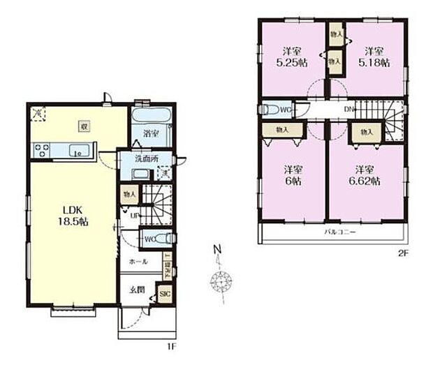 4LDKの魅力的な間取り！LDKはゆったりとした空間で、ご家族との団らん時間が、より一層充実したものになりますね家族との仲が深まり、自然と笑顔が増えそうです！