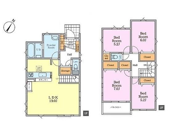 4LDKの魅力的な間取り！LDKはゆったりとした空間で、ご家族との団らん時間が、より一層充実したものになりますね。家族との仲が深まり、自然と笑顔が増えます！