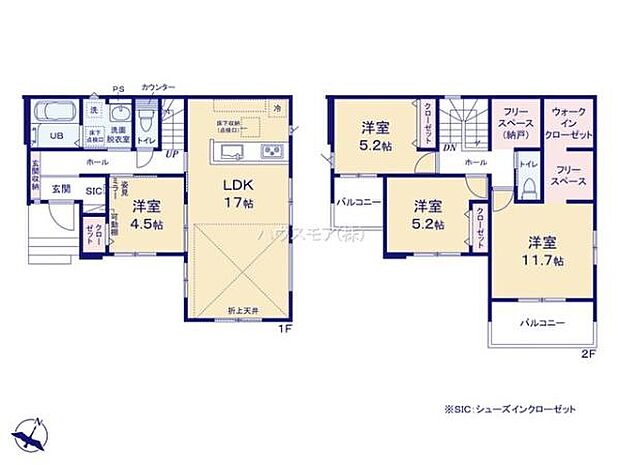 4LDKの魅力的な間取り!LDKはゆったりとした空間で、ご家族との団らん時間が、より一層充実したものになりますね家族との仲が深まり、自然と笑顔が増えそうです!