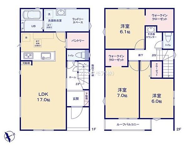 3LDKの魅力的な間取り！LDKはゆったりとした空間で、ご家族との団らん時間が、より一層充実したものになりますね家族との仲が深まり、自然と笑顔が増えそうです！