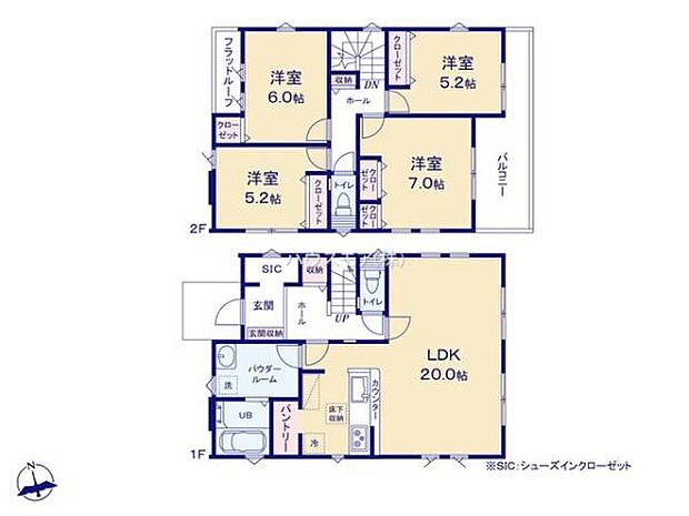 4LDKの魅力的な間取り!LDKはゆったりとした空間で、ご家族との団らん時間が、より一層充実したものになりますね家族との仲が深まり、自然と笑顔が増えそうです!