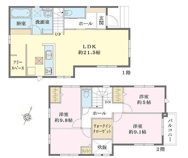 3(4)LDKの魅力的な間取り!LDKはゆったりとした空間で、ご家族との団らん時間が、より一層充実したものになりますね家族との仲が深まり、自然と笑顔が増えそうです!