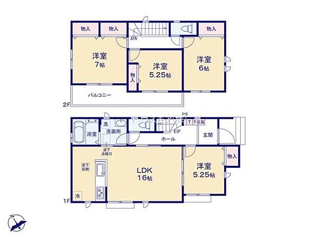 4LDKの魅力的な間取り!LDKはゆったりとした空間で、ご家族との団らん時間が、より一層充実したものになりますね家族との仲が深まり、自然と笑顔が増えそうです!