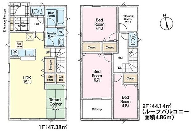 3LDKの魅力的な間取り!LDKはゆったりとした空間で、ご家族との団らん時間が、より一層充実したものになりますね家族との仲が深まり、自然と笑顔が増えそうです!