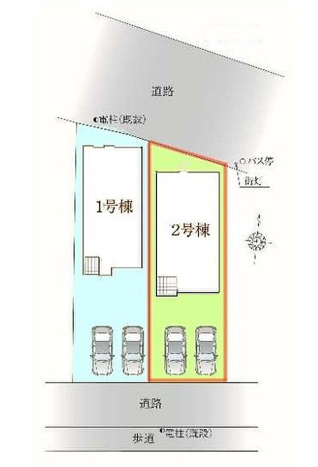 カースペース2台付きでセカンドカーをお持ちのご家庭でも安心。物件探しのご条件・ご要望・ご質問など、何なりと弊社スタッフまでお申し付けください!