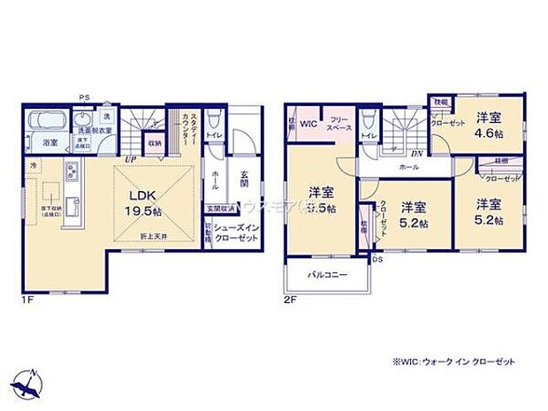 4LDKの魅力的な間取り！LDKはゆったりとした空間で、ご家族との団らん時間が、より一層充実したものになりますね家族との仲が深まり、自然と笑顔が増えそうです！