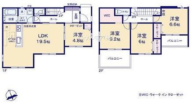 4LDKの魅力的な間取り！LDKはゆったりとした空間で、ご家族との団らん時間が、より一層充実したものになりますね家族との仲が深まり、自然と笑顔が増えそうです！