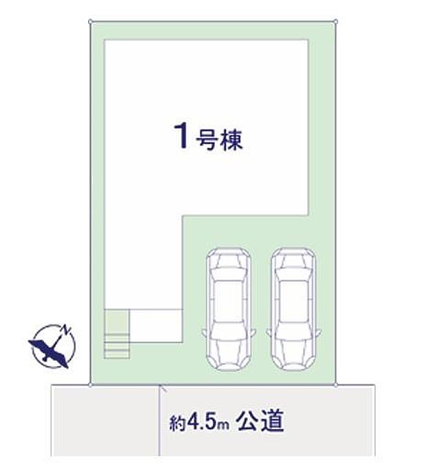 カースペースは並列2台付き！セカンドカー持ちの方や急な来客時にも安心ですね。