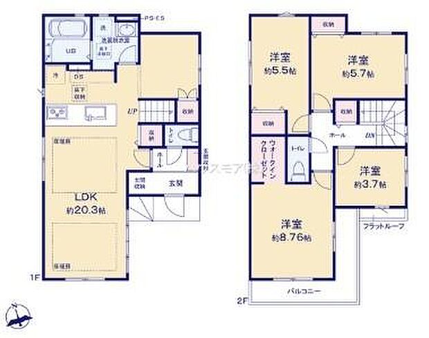 4SLDKの魅力的な間取り！LDKはゆったりとした空間で、ご家族との団らん時間が、より一層充実したものになりますね！家族との仲が深まり、自然と笑顔が増えそうです！