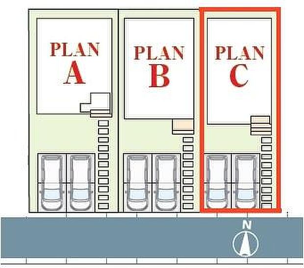カースペースは2台付き！セカンドカー持ちの方や急な来客時にも安心ですね。