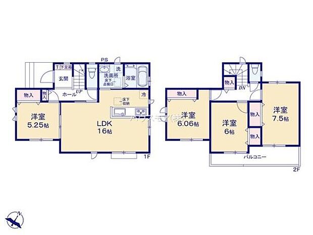 4LDKの魅力的な間取り！LDKはゆったりとした空間で、ご家族との団らん時間が、より一層充実したものになりますね。家族との仲が深まり、自然と笑顔が増えます！