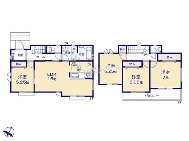 4LDKの魅力的な間取り！LDKはゆったりとした空間で、ご家族との団らん時間が、より一層充実したものになりますね。家族との仲が深まり、自然と笑顔が増えます！