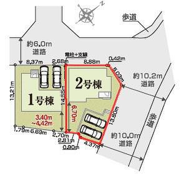 カースペースは2台付き！セカンドカー持ちの方や急な来客時にも安心ですね。【現地販売会開催中】