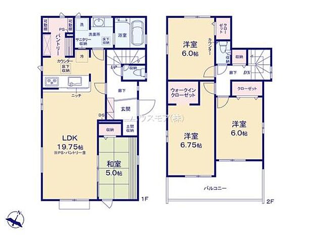 4LDKの魅力的な間取り！LDKはゆったりとした空間で、ご家族との団らん時間が、より一層充実したものになりますね！家族との仲が深まり、自然と笑顔が増えそうです！