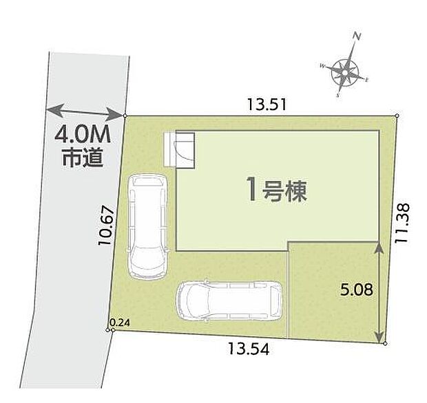 カースペースは2台付き！セカンドカー持ちの方や急な来客時にも安心ですね。