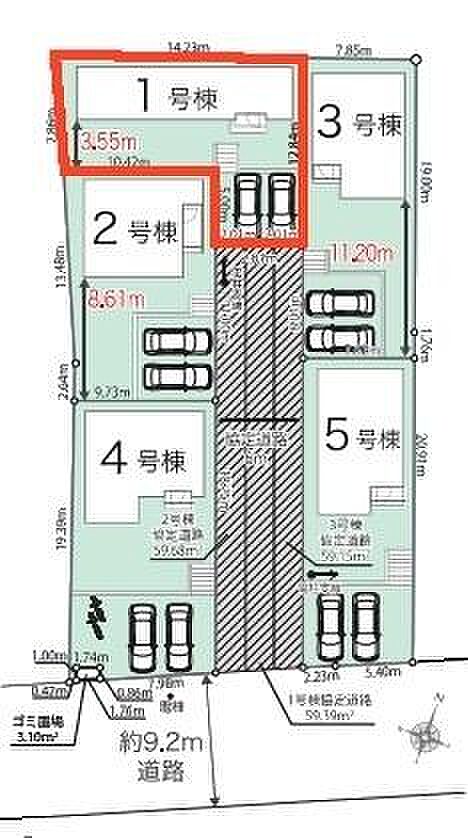 カースペースは2台付き！セカンドカー持ちの方や急な来客時にも安心ですね。